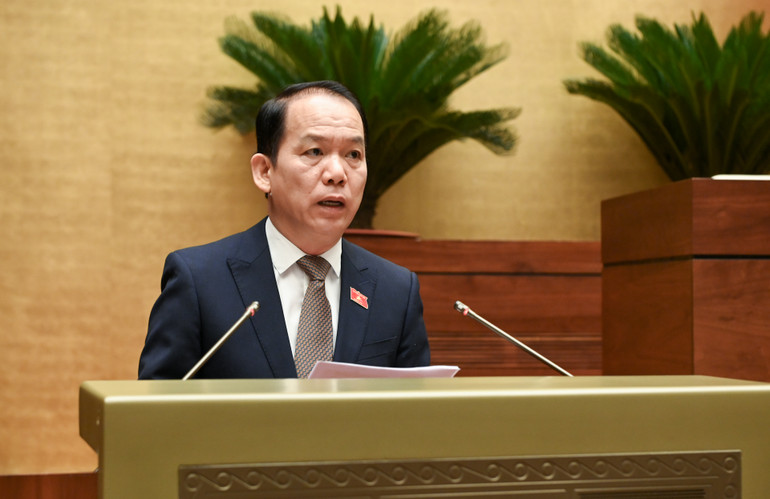 Chủ nhiệm Ủy ban Pháp luật và Tư pháp Hoàng Thanh Tùng. (Ảnh: BÙI GIANG)