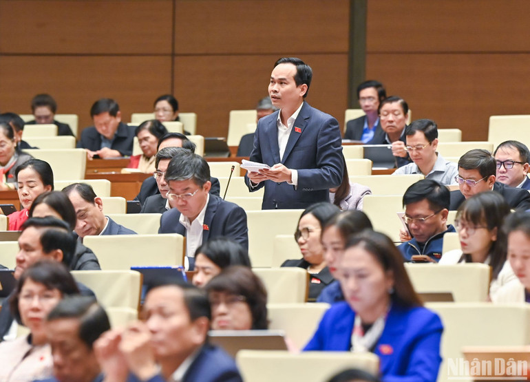 Đại biểu Nguyễn Duy Minh (đoàn Đà Nẵng). (Ảnh: DUY LINH)