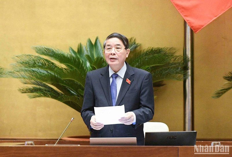 Phó Chủ tịch Quốc hội Nguyễn Đức Hải điều hành nội dung thảo luận, cho ý kiến về dự án Luật Tài nguyên nước (sửa đổi). (Ảnh: DUY LINH) Phó Chủ tịch Quốc hội Nguyễn Đức Hải điều hành nội dung thảo luận, cho ý kiến về dự án Luật Tài nguyên nước (sửa đổi). (Ảnh: DUY LINH)