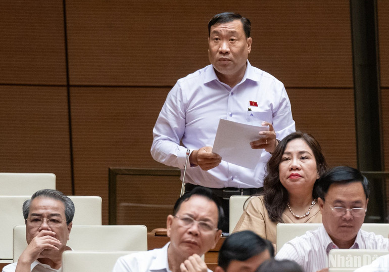 Đại biểu Thạch Phước Bình (đoàn Trà Vinh). (Ảnh: DUY LINH)