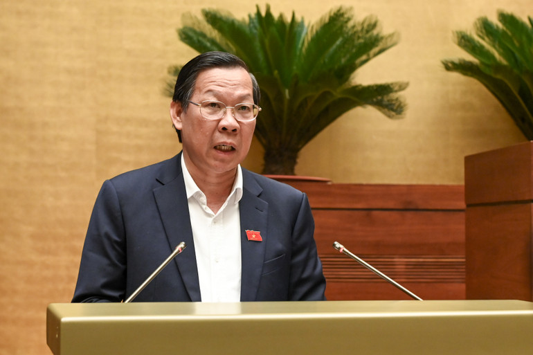 Chủ nhiệm Ủy ban Kinh tế và Tài chính Phan Văn Mãi. (Ảnh: BÙI GIANG)