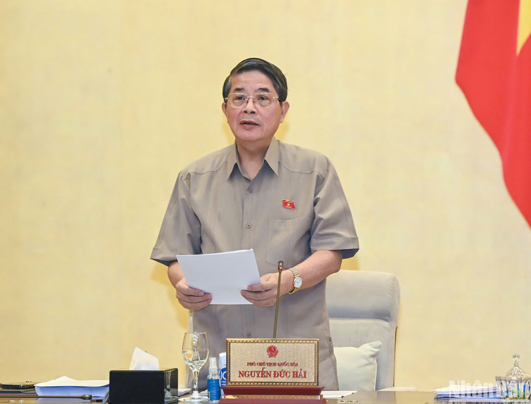 Phó Chủ tịch Quốc hội Nguyễn Đức Hải. (Ảnh: DUY LINH)