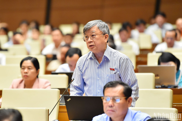 Đại biểu Trương Trọng Nghĩa (đoàn TP Hồ Chí Minh). (Ảnh: THỦY NGUYÊN)