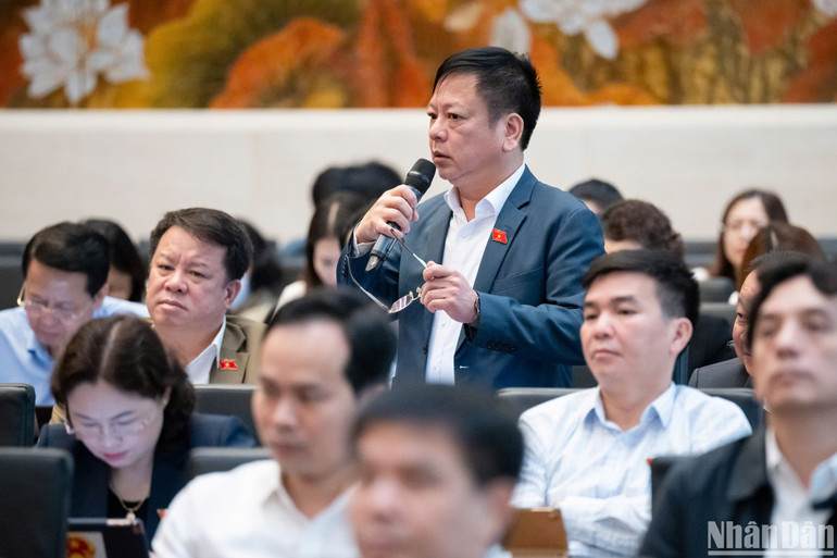 Đại biểu Nguyễn Trường Giang (đoàn Đắk Nông). (Ảnh: DUY LINH)