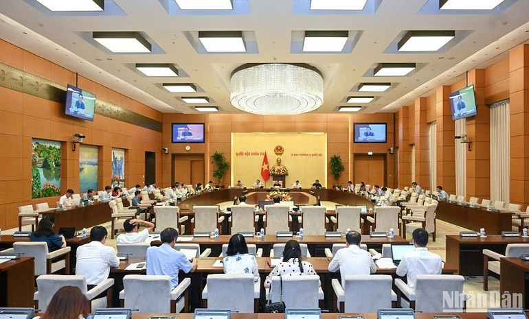 Quang cảnh phiên họp. (Ảnh: DUY LINH) Quang cảnh phiên họp. (Ảnh: DUY LINH)