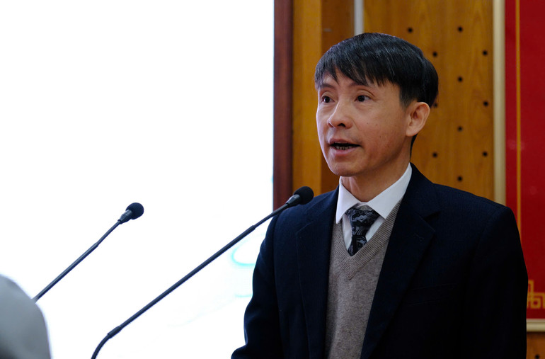 Đồng chí Võ Văn Bé, Phó Giám đốc - Phó Tổng Biên tập Nhà xuất bản Chính trị quốc gia Sự thật.