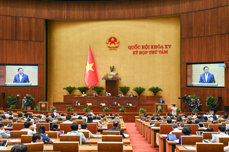 Quang cảnh phiên họp chiều 12/11. (Ảnh: DUY LINH)