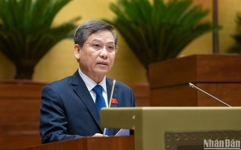 Chánh án Tòa án nhân dân tối cao Lê Minh Trí. (Ảnh: DUY LINH)