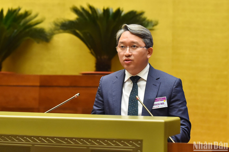 Bộ trưởng Tư pháp Nguyễn Hải Ninh. (Ảnh: THỦY NGUYÊN)