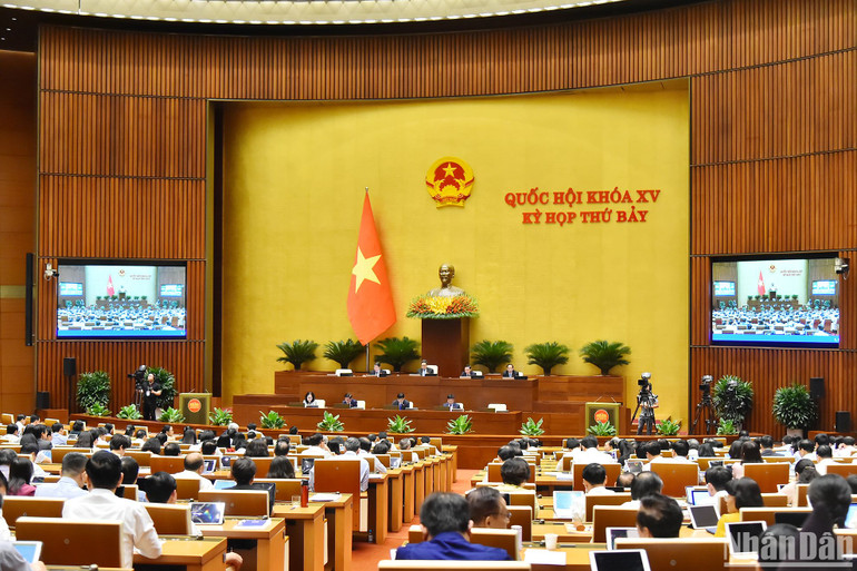 Quang cảnh phiên thảo luận. (Ảnh: THỦY NGUYÊN) Quang cảnh phiên thảo luận. (Ảnh: THỦY NGUYÊN)