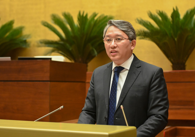 Bộ trưởng Tư pháp Nguyễn Hải Ninh. (Ảnh: BÙI GIANG)