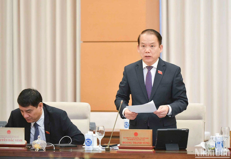 Chủ nhiệm Ủy ban Pháp luật của Quốc hội Hoàng Thanh Tùng. (Ảnh: DUY LINH) Chủ nhiệm Ủy ban Pháp luật của Quốc hội Hoàng Thanh Tùng. (Ảnh: DUY LINH)