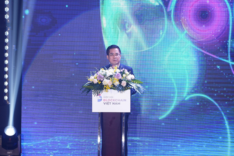 Thứ trưởng Khoa học và Công nghệ Nguyễn Hoàng Giang phát biểu.