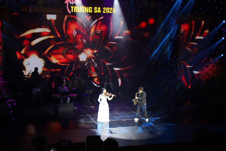 Một tiết mục biểu diễn trong Chương trình "Xuân Trường Sa" 2024.