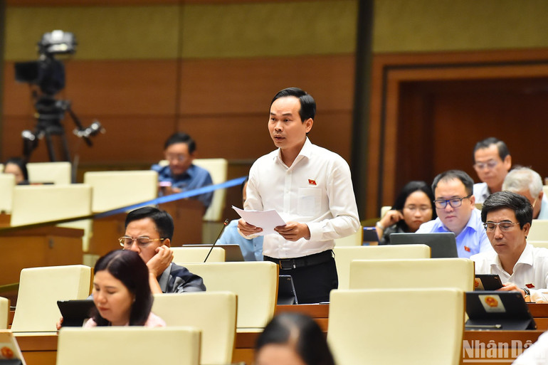 Đại biểu Nguyễn Duy Minh (đoàn Đà Nẵng). (Ảnh: THỦY NGUYÊN)