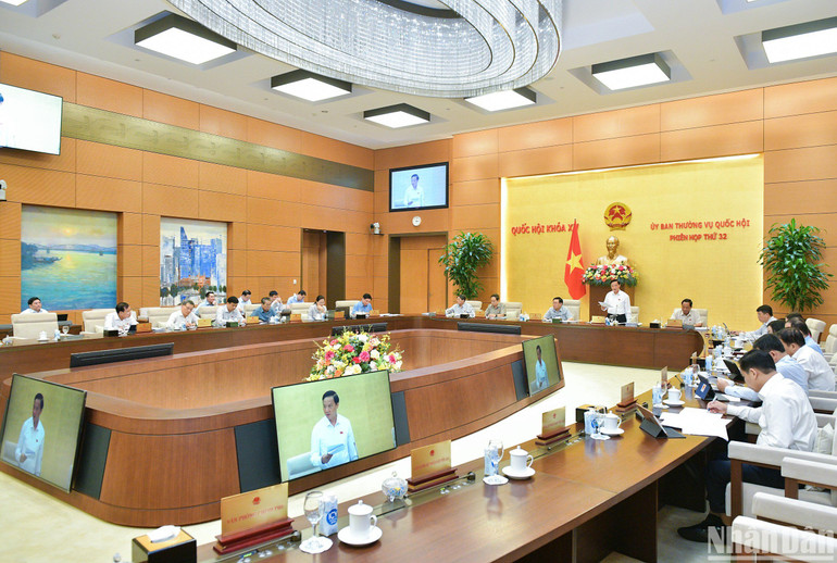 Quang cảnh phiên họp. (Ảnh: DUY LINH)