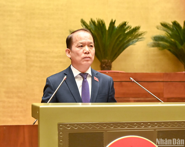 Chủ nhiệm Ủy ban Pháp luật Hoàng Thanh Tùng. (Ảnh: DUY LINH)