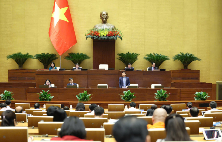 Quang cảnh phiên họp chiều 20/11. (Ảnh: DUY LINH)