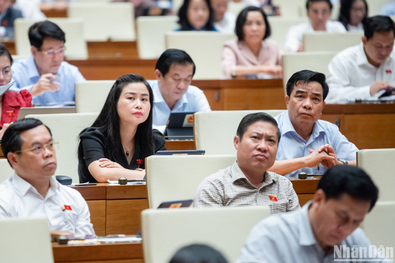 Các đại biểu dự phiên họp. (Ảnh: DUY LINH)