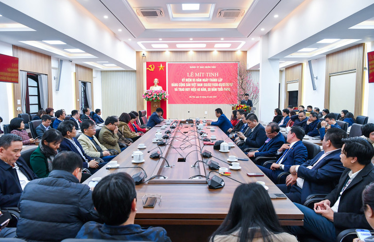 Quang cảnh Lễ mít-tinh. (Ảnh: THÀNH ĐẠT)