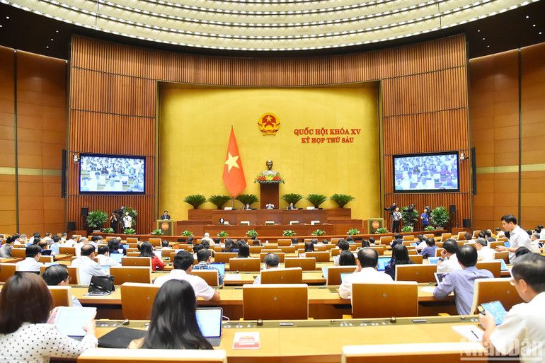 Toàn cảnh phiên họp sáng 10/11. (Ảnh: THỦY NGUYÊN) Toàn cảnh phiên họp sáng 10/11. (Ảnh: THỦY NGUYÊN)