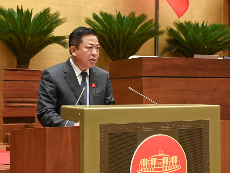 Bộ trưởng Xây dựng Trần Hồng Minh. (Ảnh: BÙI GIANG)