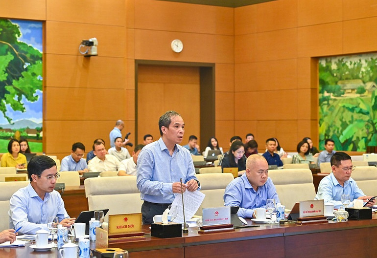 Phó Thống đốc Ngân hàng nhà nước Việt Nam Đoàn Thái Sơn trình bày Tờ trình của Chính phủ. (Ảnh: DUY LINH) Phó Thống đốc Ngân hàng nhà nước Việt Nam Đoàn Thái Sơn trình bày Tờ trình của Chính phủ. (Ảnh: DUY LINH)