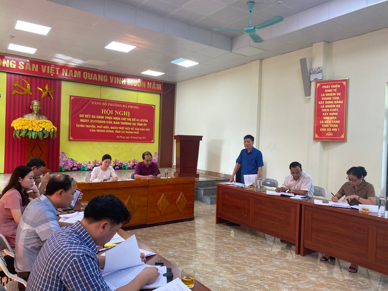 Thành ủy Hạ Long thực hiện nghiêm việc thành lập đoàn kiểm tra, giám sát tại cơ sở.