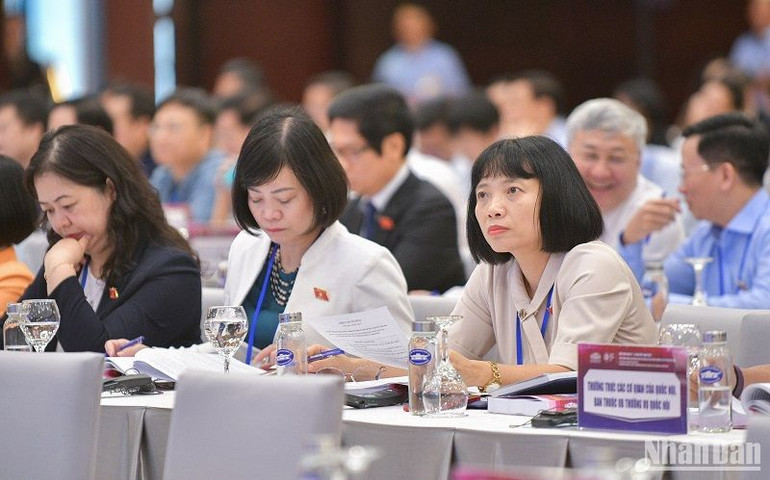 Các đại biểu dự Phiên toàn thể. (Ảnh: DUY LINH)