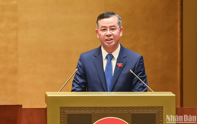 Tổng Kiểm toán nhà nước Ngô Văn Tuấn. (Ảnh: DUY LINH)