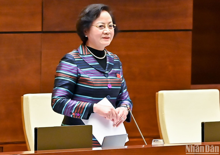 Bộ trưởng Nội vụ Phạm Thị Thanh Trà. (Ảnh: DUY LINH) Bộ trưởng Nội vụ Phạm Thị Thanh Trà. (Ảnh: DUY LINH)