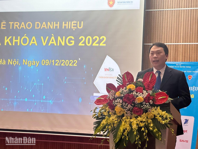 Thứ trưởng Thông tin và Truyền thông Nguyễn Huy Dũng phát biểu tại buổi lễ.