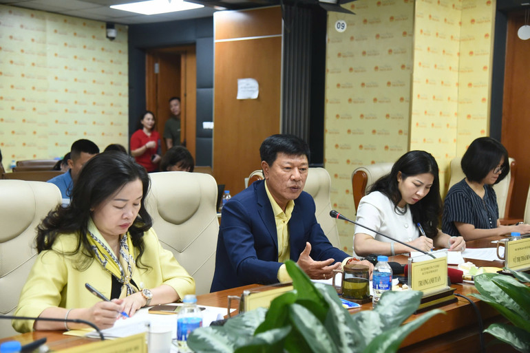 Ông Trương Anh Tuấn, Chủ tịch HĐQT Địa ốc Hoàng Quân phát biểu.