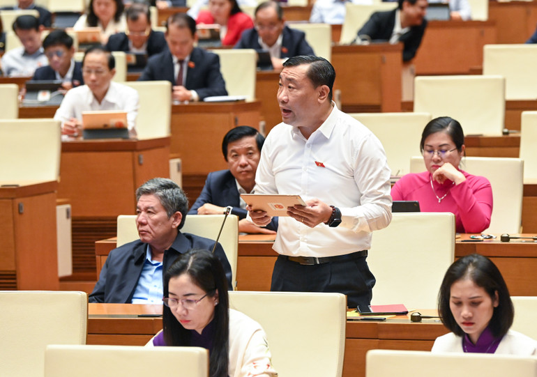 Đại biểu Thạch Phước Bình (đoàn Trà Vinh). (Ảnh: DUY LINH)