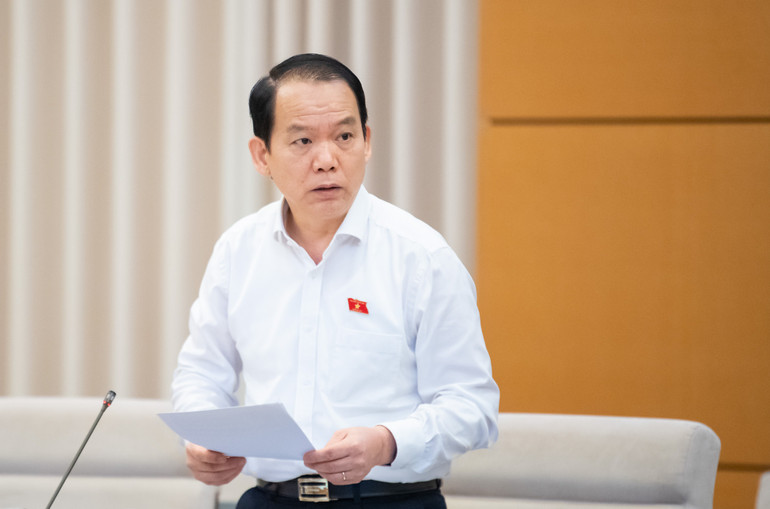 Chủ nhiệm Ủy ban Pháp luật và Tư pháp Hoàng Thanh Tùng. (Ảnh: Media Quốc hội)