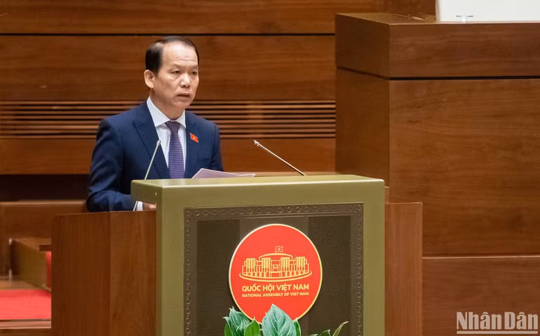 Chủ nhiệm Ủy ban Pháp luật và Tư pháp Hoàng Thanh Tùng. (Ảnh: DUY LINH)