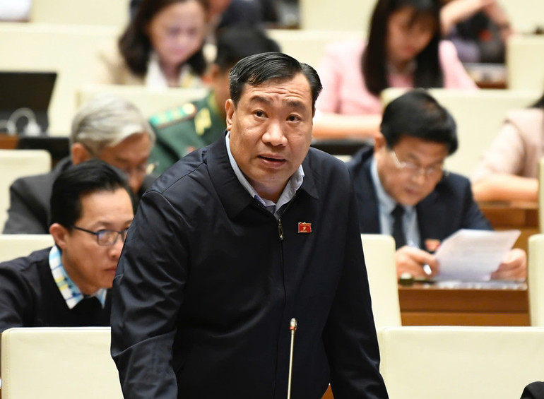 Đại biểu Thạch Phước Bình (đoàn Trà Vinh). (Ảnh: DUY LINH)