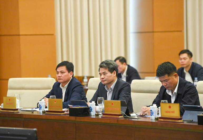 Các đại biểu dự phiên họp sáng 10/12. (Ảnh: DUY LINH)