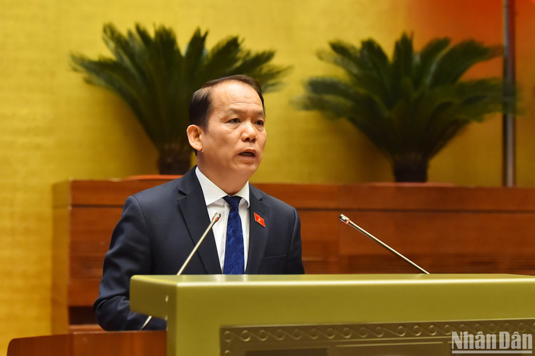 Chủ nhiệm Ủy ban Pháp luật Hoàng Thanh Tùng. (Ảnh: THỦY NGUYÊN)