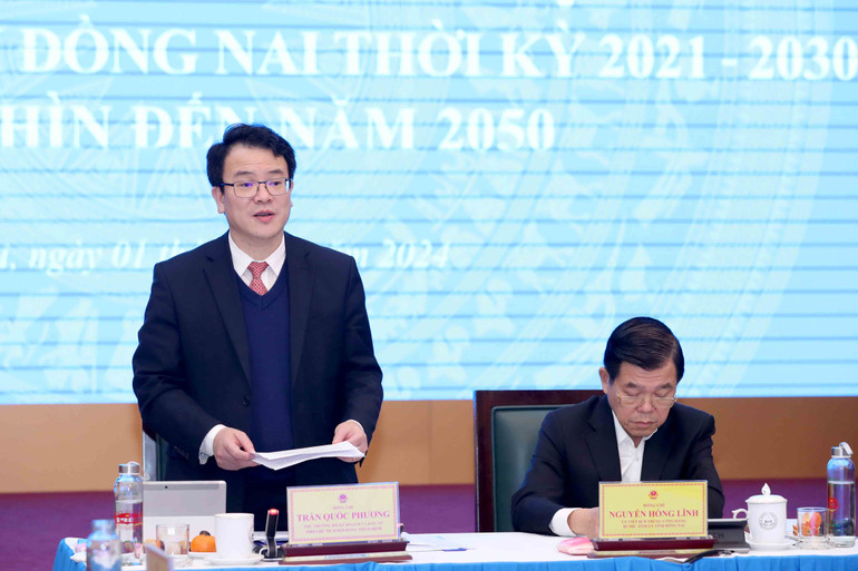 Thứ trưởng Trần Quốc Phương, Phó Chủ tịch Hội đồng thẩm định quy hoạch tỉnh phát biểu kết luận. Thứ trưởng Trần Quốc Phương, Phó Chủ tịch Hội đồng thẩm định quy hoạch tỉnh phát biểu kết luận.