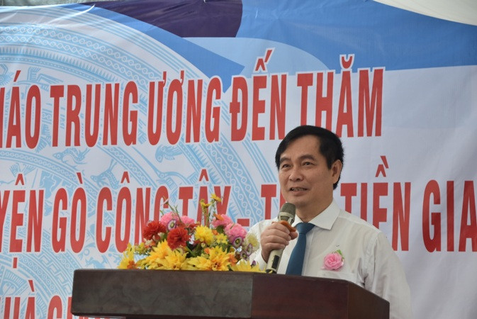 Đồng chí Phan Xuân Thủy phát biểu tại buổi lễ.