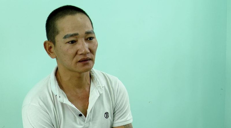 Đối tượng Bùi Văn Thanh tại cơ quan điều tra.