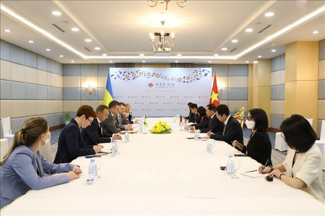 Quang cảnh cuộc gặp. (Ảnh: TTXVN)