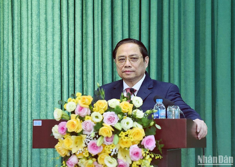 Thủ tướng Phạm Minh Chính phát biểu chỉ đạo.