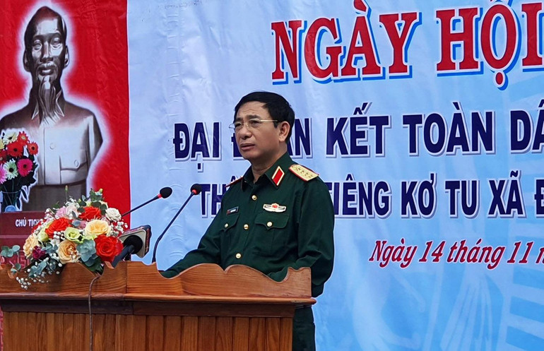 Đại tướng Phan Văn Giang phát biểu tại Ngày hội. Đại tướng Phan Văn Giang phát biểu tại Ngày hội.