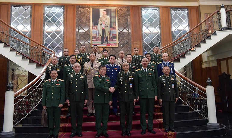 Thứ trưởng Quốc phòng Việt Nam, Thượng tướng Hoàng Xuân Chiến cùng đoàn Việt Nam tham dự Đối thoại Quốc phòng Việt Nam-Thái Lan lần thứ 4.