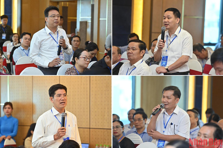 Các đại biểu nêu ý kiến tại các phiên chuyên đề. Các đại biểu nêu ý kiến tại các phiên chuyên đề.