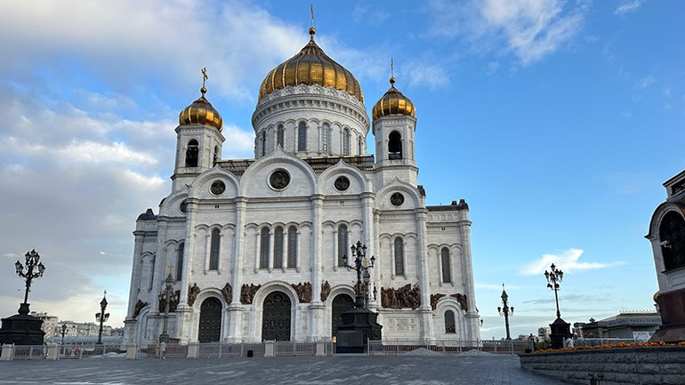 Nhà thờ Chúa Cứu thế ở Moskva. (Ảnh: THÙY VÂN)