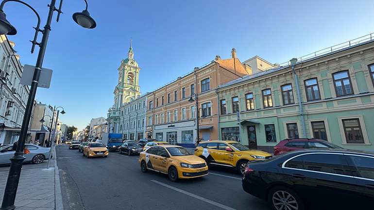 Một góc phố khu Kitay Gorod. (Ảnh: THÙY VÂN) Một góc phố khu Kitay Gorod. (Ảnh: THÙY VÂN)