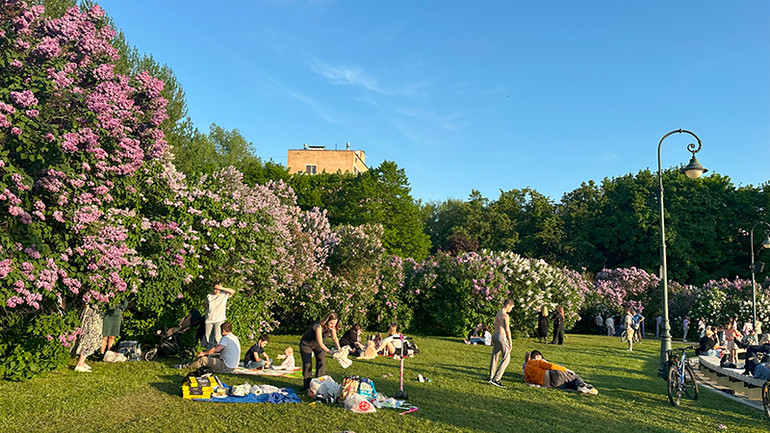 Khắp nơi trong công viên đông người dân đến thưởng lãm. Khắp nơi trong công viên đông người dân đến thưởng lãm.